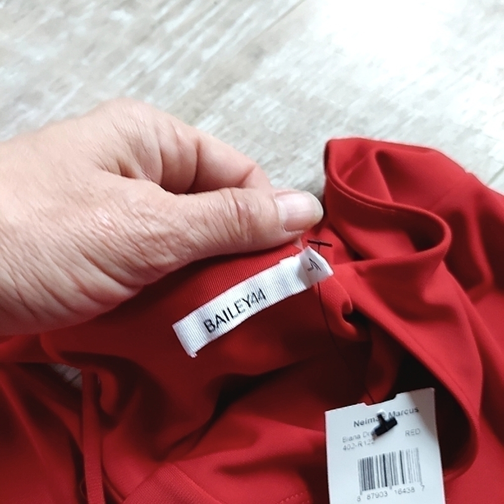NWT Neiman Marcus Bailey 44 Red Maxi Cocktail Dress - Picture 10 of 14
